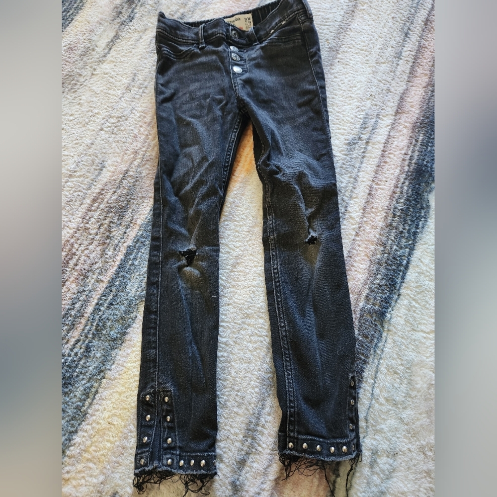 Girls black skinny jeans